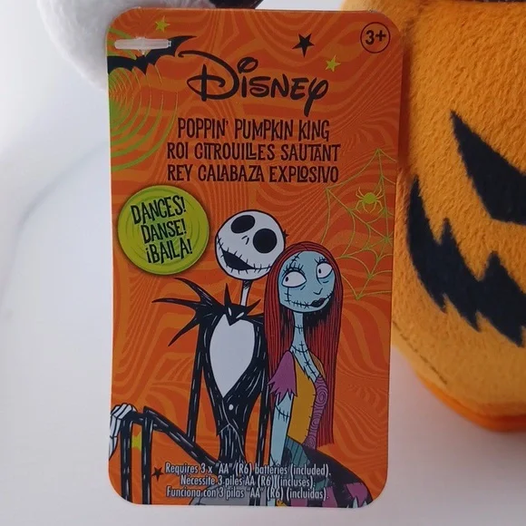 Disney Halloween Jack Skellington Musical Animated Plushie in a Jack O' Lantern - Picture 2 of 6